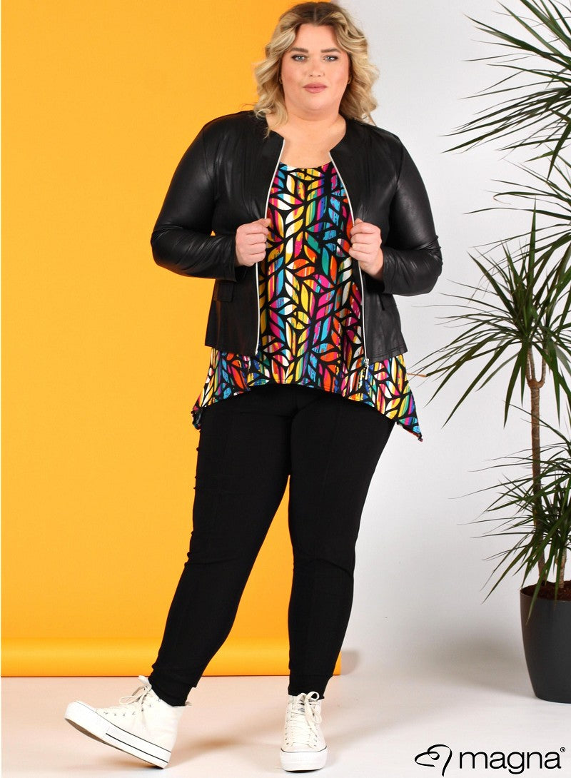 Magna Jacket in Black, Plus Size Clothing